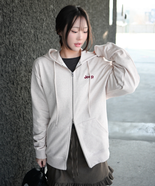2WAY Oversized Hoodie Zip-up (JR5TZU051CE)