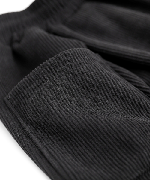 Corduroy Fleece Wide Pants HA-1009 HAR1057 Black