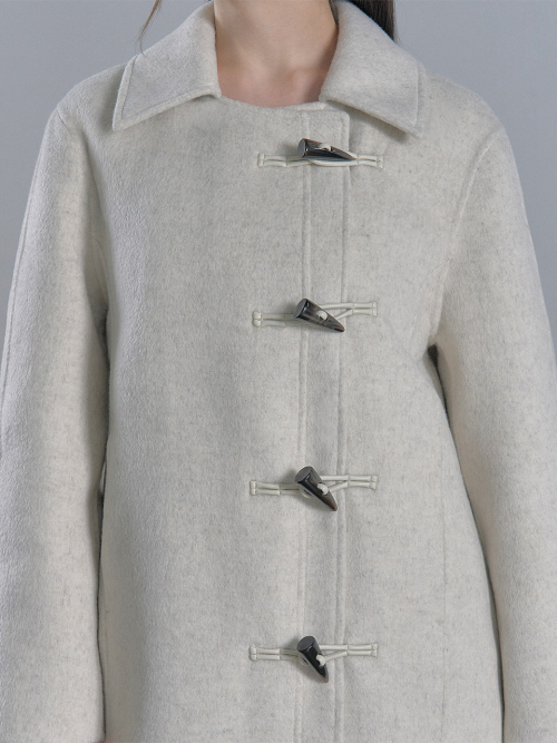 Wool Balloon Coat - /Black