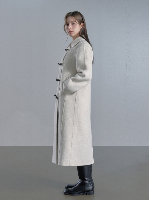 Wool Balloon Coat - /Black