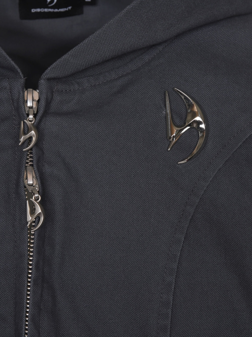 FORM CANVAS ZIP JACKET_CHARCOAL