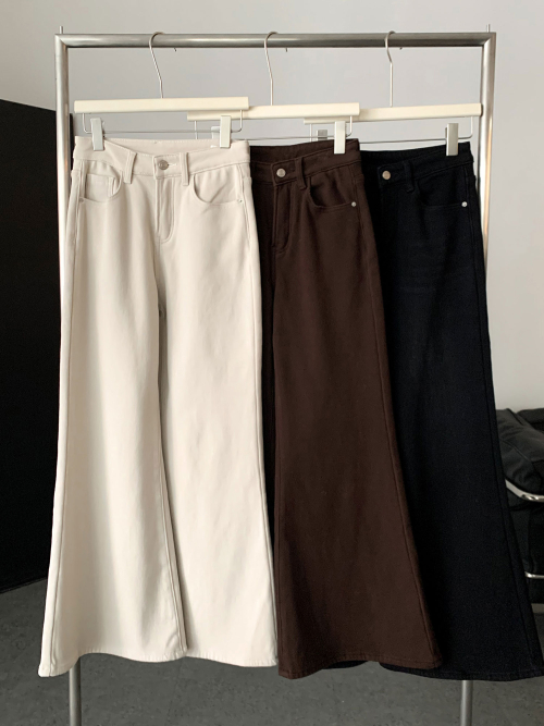 Bootcut Napping Cotton Pants (3colors)