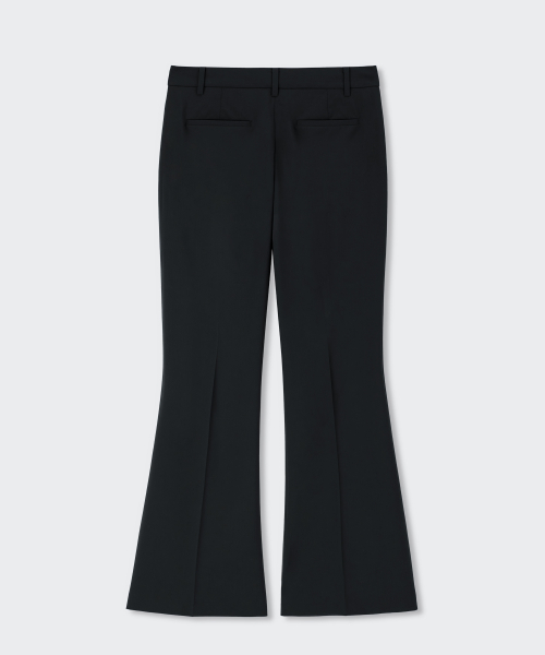 [Cooltandard] Women's Low Rise Flare Slacks [Black] thumbnail 5