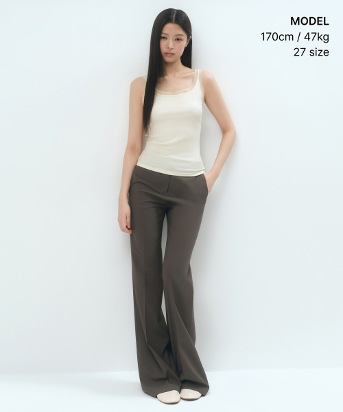 [Cool] Flare [Khaki Brown]