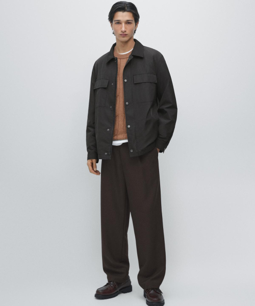 Pocket water-repellent Shirt