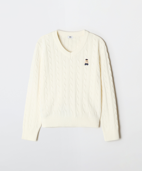 V-neck Sweater_SPKWG12G50