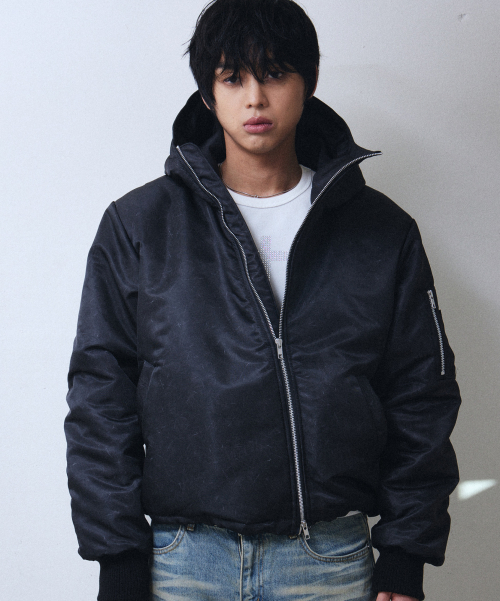 L1 Hoodie Fur Jacket (Black)