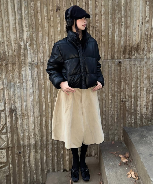 Corduroy Line Pants_Beige
