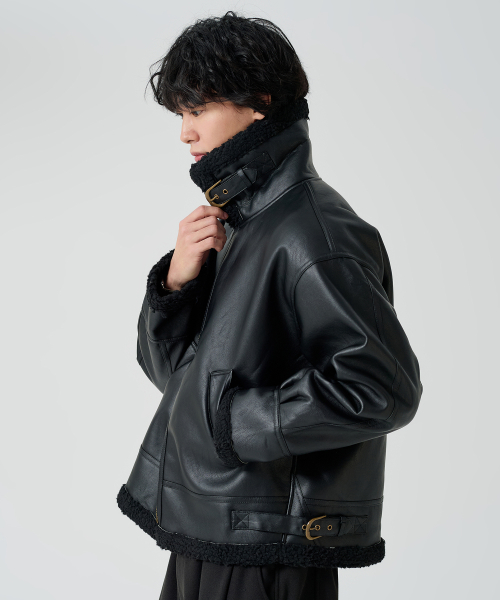 Leather Jacket 2color