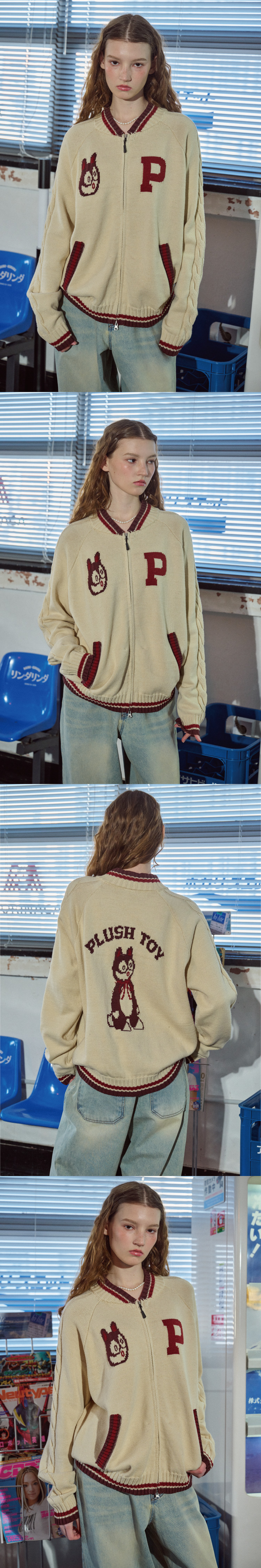 2-WAY KNIT ZIP-UP - 3 COLORS AS SHOWN