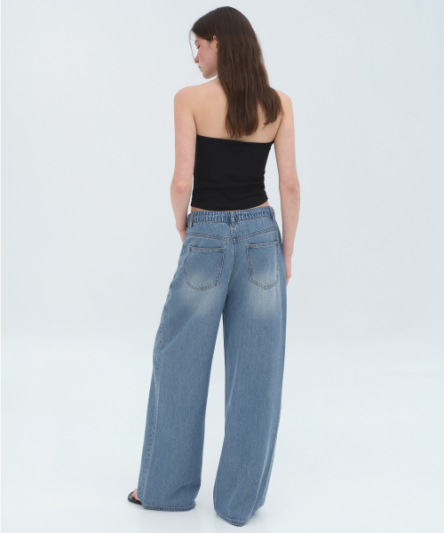 Wide Denim Pants