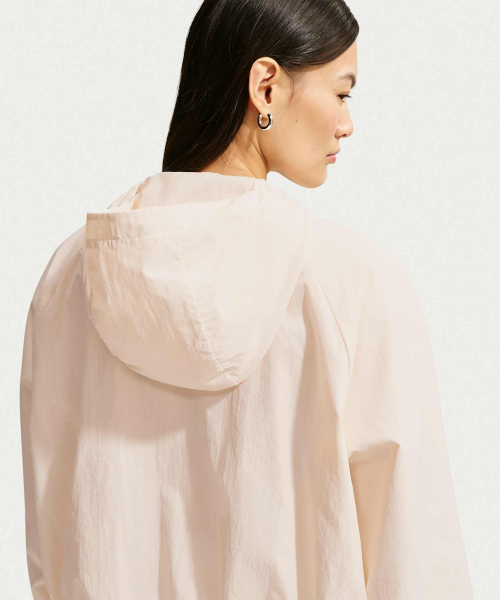 W NSW HOODED JACKET - CHALK/(BLACK)