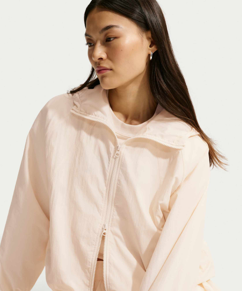 W NSW HOODED JACKET - CHALK/(BLACK)
