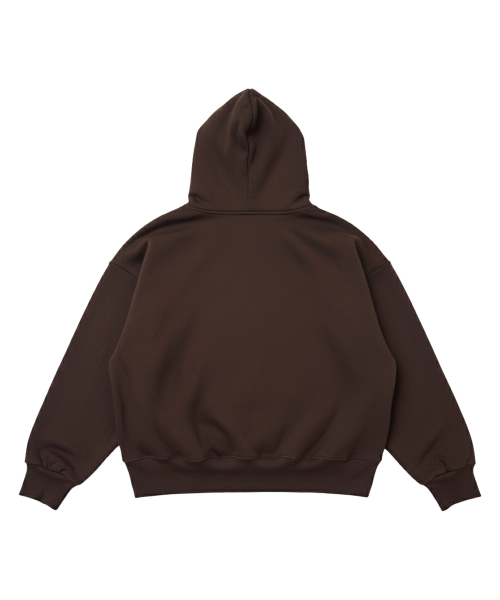 [STGM youth] SY CROP HOODIE BRN