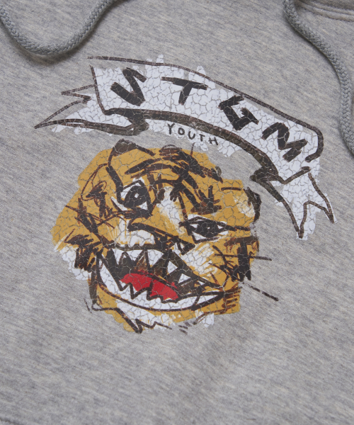 [STGM youth] TIGER CROP HOODIE MLG