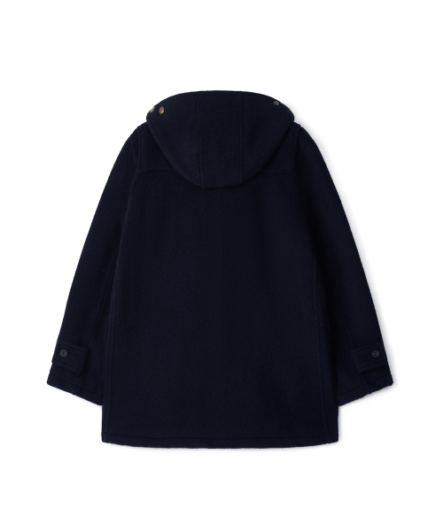 SHORT ORIGINAL DUFFLE COAT WITH WOODEN - NAVY