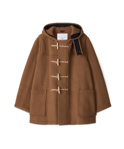 SHORT ORIGINAL DUFFLE COAT WITH WOODEN - CAMEL