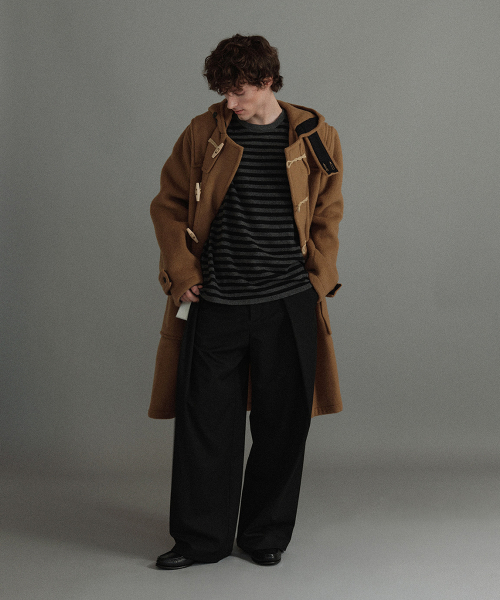 LONG ORIGINAL DUFFLE COAT WITH WOODEN - CAMEL