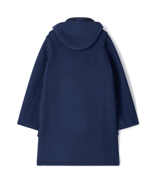 CLASSIC FIT DUFFLE COAT WITH WOODEN - ROYAL BLUE