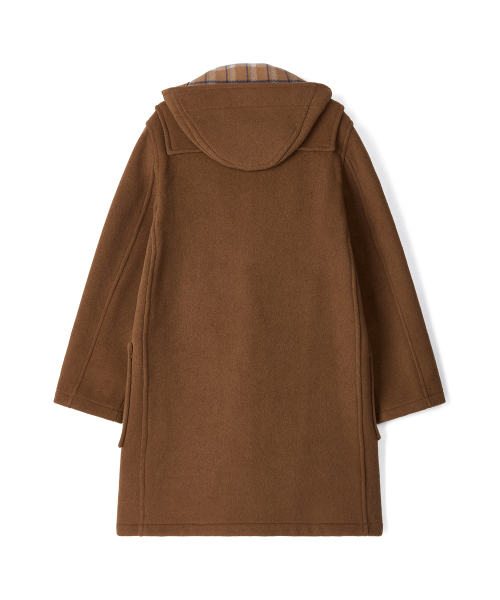 CLASSIC FIT DUFFLE COAT WITH WOODEN - CAMEL
