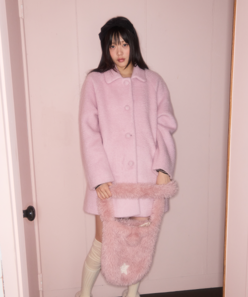 Wool Coat (Pink)