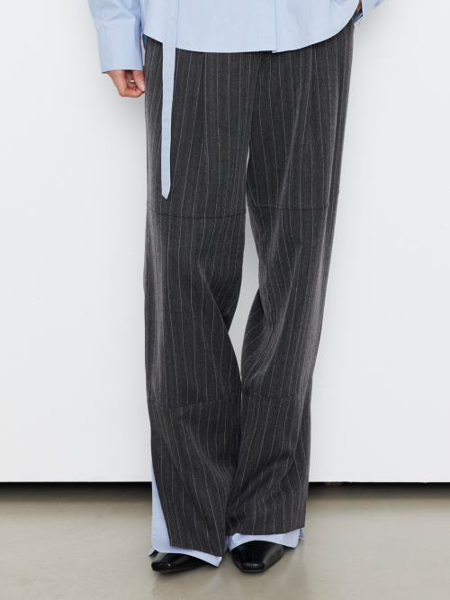 Shirt Stripe Pants Black