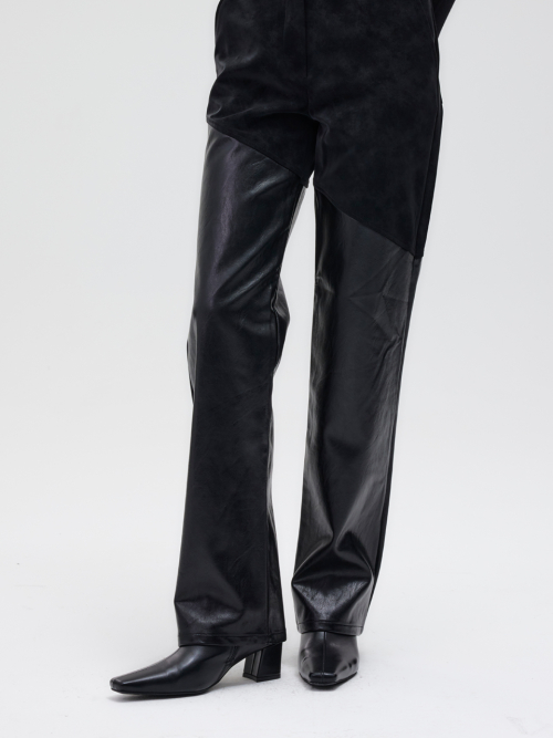 Leather LinePants_Black