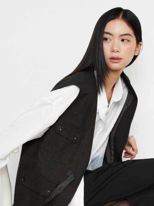 Vest KhakiBlack