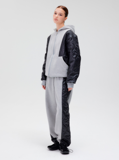 Zip-up_Gray&Black