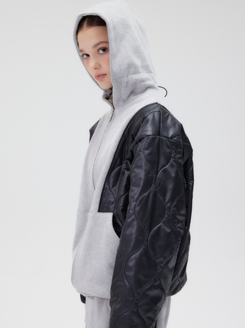 Zip-up_Gray&Black