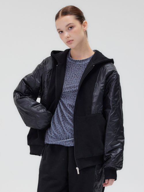 Zip-up_Black&Black
