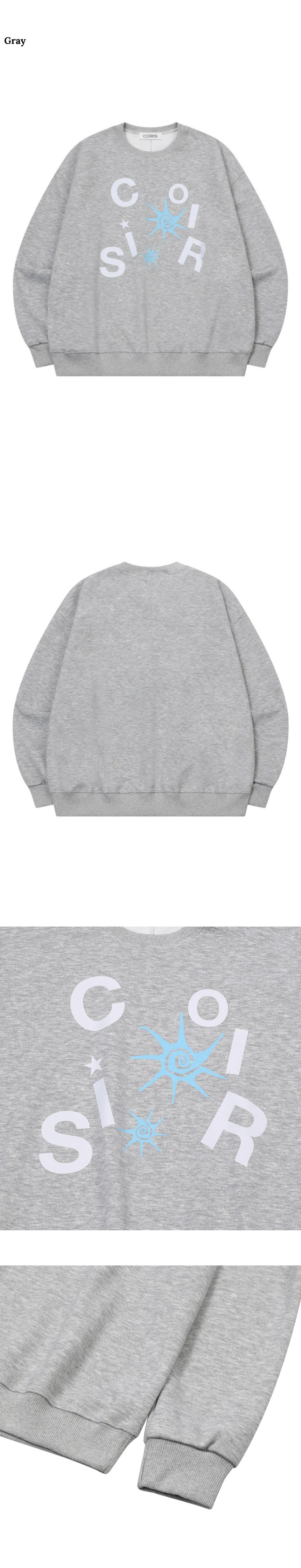 LOGO SWEATSHIRT UNISEX - 2 COLORS GREY