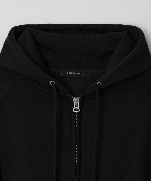 JN344 USA Cotton Half Zip Fleece Hoodie - BLACK