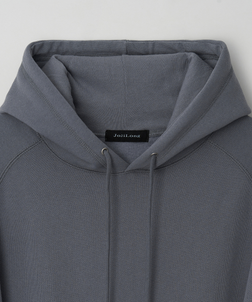 JN345 USA Cotton Reglan Fleece Hoodie - BLUE GREY