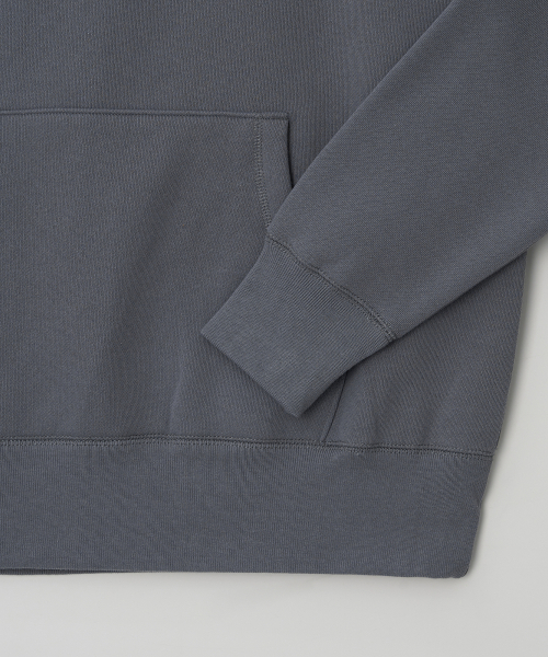 JN345 USA Cotton Reglan Fleece Hoodie - BLUE GREY