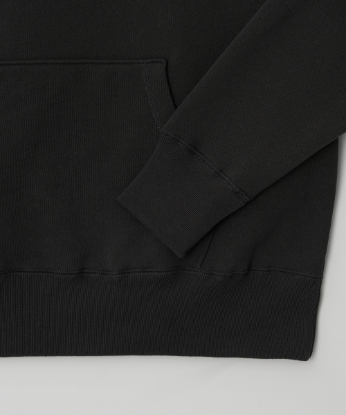 JN345 USA Cotton Reglan Fleece Hoodie - CHARCOAL