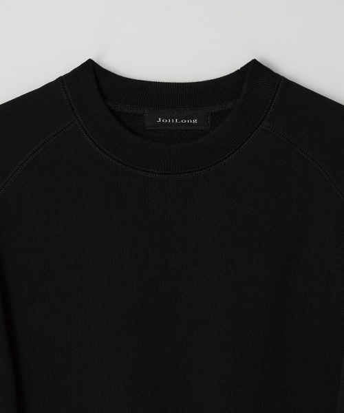 JN346 USA Cotton Reglan Sweatshirt - BLACK