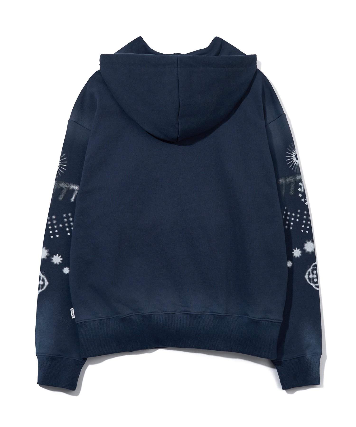 LUCKY SWEET GRAPHIC HOOD ZIP-UP_NAVY