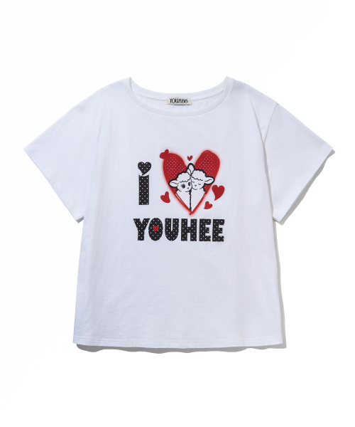 I LOVE OFF-SHOULDER T-SHIRTS_WHITE