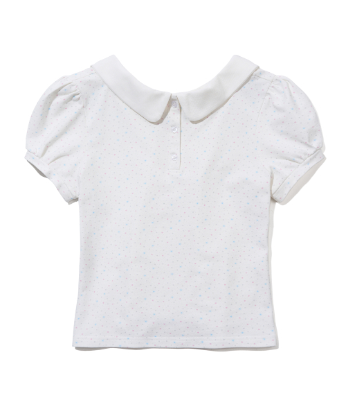 Футболка PUFF SLEEVE PK OFF-SHOULDER T-SHIRTS_WHITE