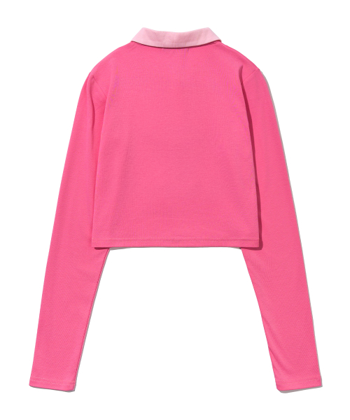 LETTERING LONG SLEEVE PK T-SHIRTS_PINK