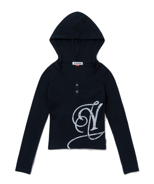 GRAPHIC HOODIE LONG SLEEVE_BLACK