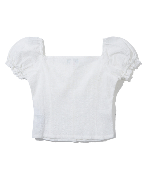 PUFF SLEEVE BLOUSE_WHITE