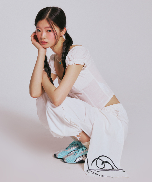 Брюки PARACHUTE LAYERED PANTS_WHITE