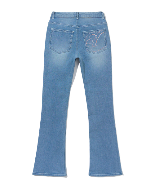 HOTFIX BOOTSCUT DENIM PANTS_LIGHT BLUE