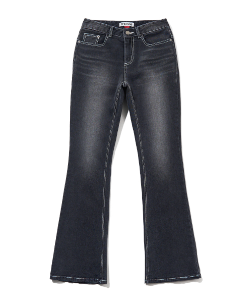 HOTFIX BOOTSCUT DENIM PANTS_GREY