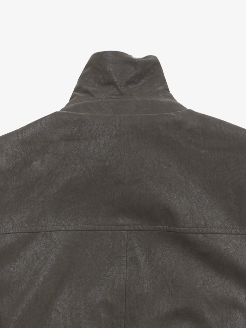 Faux Fur Collar Mustang Jacket - Khaki thumbnail 12