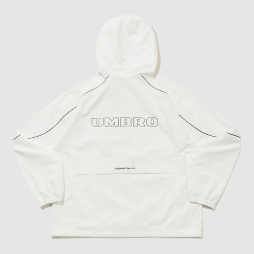 Оверсайз анорак с капюшоном и кантом White UR121CWT11