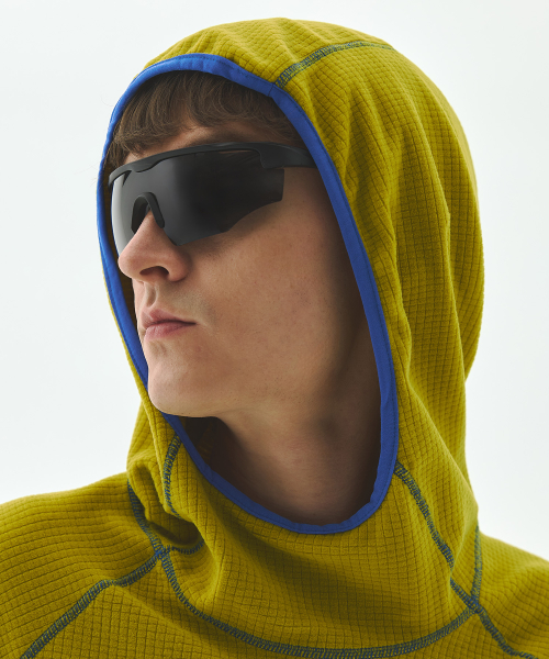 Худи трекинговая Grid Texture, Yellow