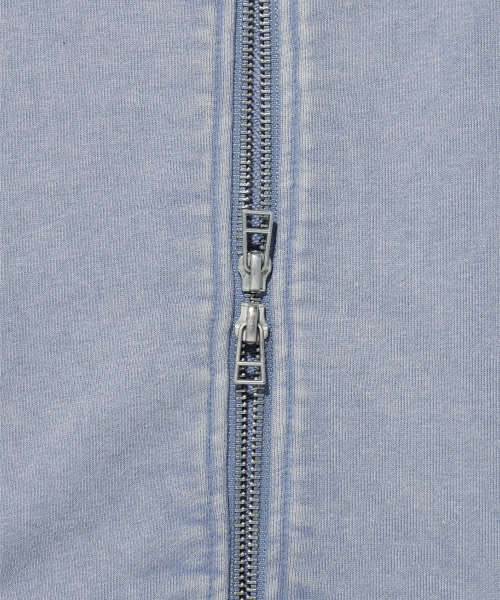 EVERYDAY AECA CLOVER ZIP UP HOODIE-LIGHT BLUE